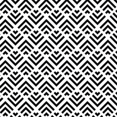 Abstract geometric pattern. A seamless vector background. White and black ornament. Graphic modern pattern. Simple lattice graphic design.