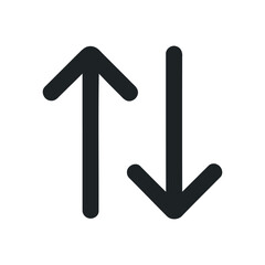Fototapete - Up and Down Arrows Icon on white background