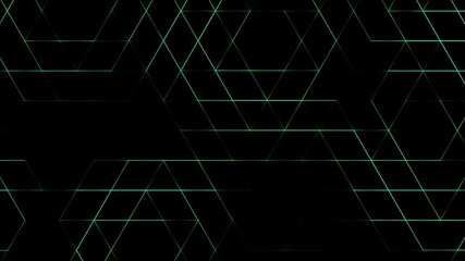 Poster - Aqua blue black minimalist shining laser grid futuristic background animation