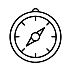 Poster - Download compass icon for navigation and direction finding in travel and outdoor adventure design use