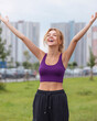 © Florian - Happy Woman in Urban Park