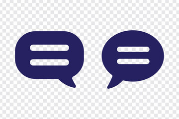 Poster - Comment icon. Chat icons set. Speech bubble sign and symbol. Comment Icons Vector on transparent background.