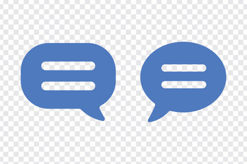 Poster - Comment icon. Chat icons set. Speech bubble sign and symbol. Comment Icons Vector on transparent background.