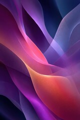 Poster - Abstract gradient wallpaper featuring soft colorful waves and flowing patterns