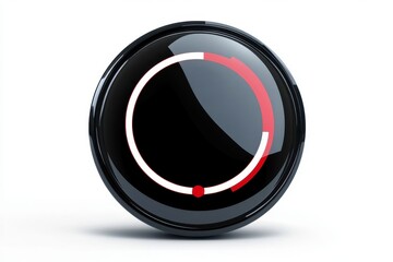 Poster - Loading circle animation icon on a white background for user interface applications, animation loading circle icon on white background with alpha channel video