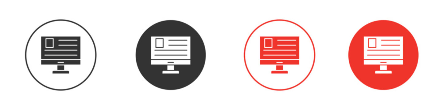Web appsS icon. Black style vector icons. Isolated sign symbol