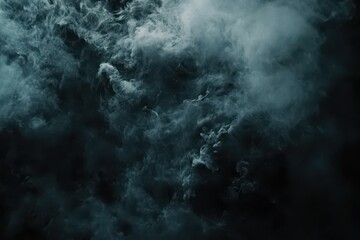 Poster - Wispy smoke drifting gracefully over a dark background creating an ethereal atmosphere, Stream of wispy smoke over a black background Vertically Orientated Video
