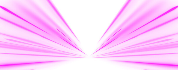 Fototapete - Neon stripes in the form of drill, turns and swirl. Illustration of high speed concept. Image of speed motion on the road. Abstract background png in blue and purple neon glow colors.	