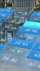 Poster - Animation of financial data processing over warehouse