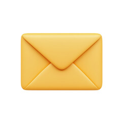Poster - Envelope icon depicting email communication on a clean white background, Email envelope icon isolated on white background
