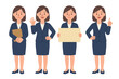 © Music_A - Collection of female executive or office employee character in different positions