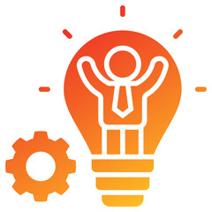 Poster - Innovator Glyph Gradient Icon