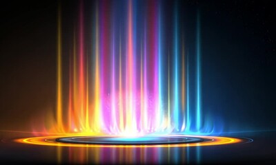 Poster - Colorful, vibrant, abstract stage