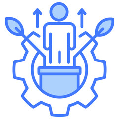 Poster - Personal Development Blue Icon