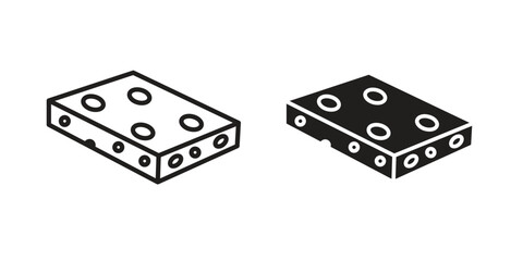 Fototapete - Halva icon Black and White Vector Graphic