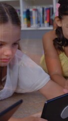 Poster - Animation of graph over diverse pupils using tablets at school