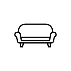 Fototapete - Minimalistic sofa design on transparent background