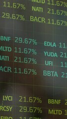 Poster - Animation of data processing on black background