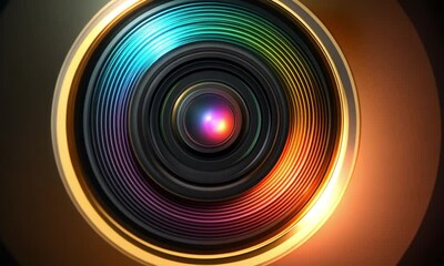 Poster - Abstract camera lens design