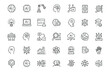 © aura studio - Artificial intelligence icon set, editable stroke, thin line vector illustration of AI, smart robot, machine learning, innovation, digital brain, algorithm, cyberspace, network, data, technology