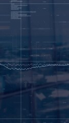Poster - Animation of data processing over cityscape