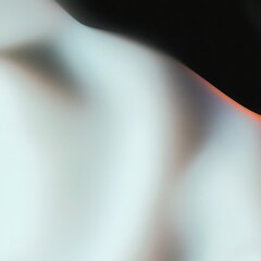 Poster - Abstract wavy gradient background with flowing light blue and orange curve on black. Modern dynamic design pattern.