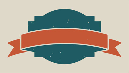 Aufkleber - Vintage banner design with ribbon element suitable for various design projects