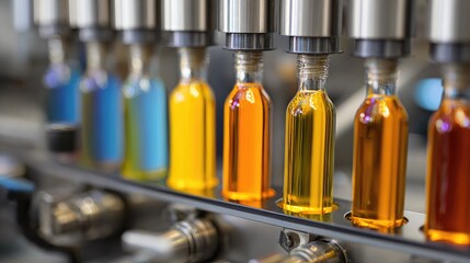 Aufkleber - High-speed bottle filling machine dispensing beverages with accuracy
