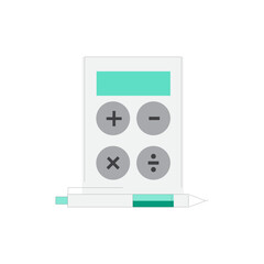 Poster - Simple and clean icon representing calculation and financial analysis