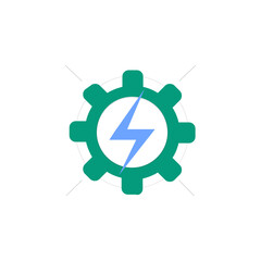 Poster - Modern abstract energy development icon for technology and innovation