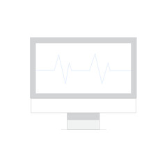 Poster - Abstract diagnostic symbol representing health and technology analysis
