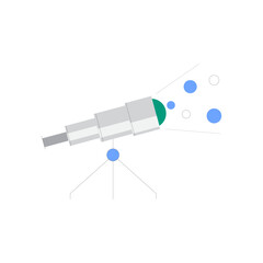 Poster - Modern abstract geometric shape representing discovery and exploration