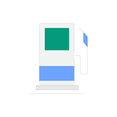 Poster - Simple and clean gas station icon for fuel and transportation themes