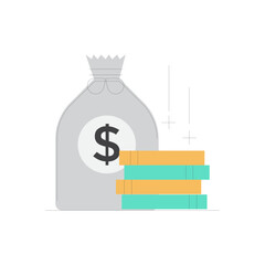 Poster - Simple and clean money icon representing financial transactions and wealth