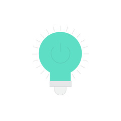 Poster - Simple and clean power button icon design for digital interfaces and applications