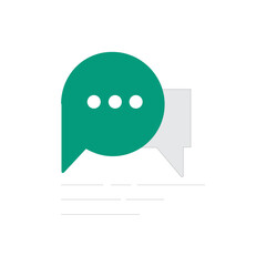 Poster - Modern minimalist icon representing a review or feedback process
