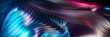 © Robert Kohlhuber/Stocksy - 3D rendering of glowing neon abstract wavy holographic shapes