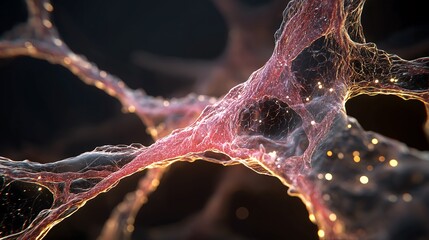 Poster - glowing neural network