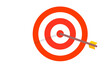 © Marek - Illustration of a dart and target. Symbol of accuracy, goal, and success.