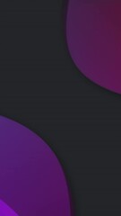 Poster - Animation of colourful shapes moving on black background