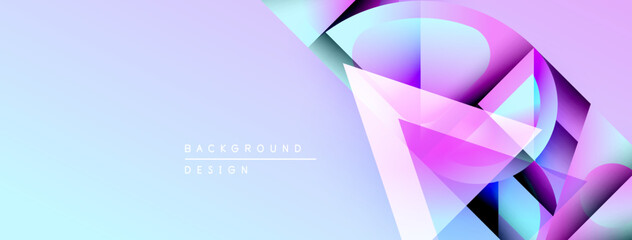 Poster - Abstract fluid shapes, pastel colors, gradient background. Modern design elements create dynamic visual texture.