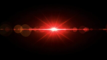 Wall Mural - Red light flare effect