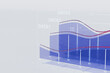 © Giada Canu/Stocksy - 3D render of clean volume chart with colored data trends