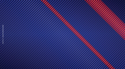 Fototapete - abstract background dark blue and red color lines modern design