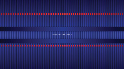 Fototapete - abstract background dark blue and red color lines modern design