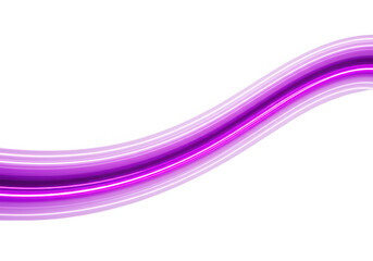 Poster - A vibrant purple wave with glowing lines isolated on transparent background creates a modern abstract design