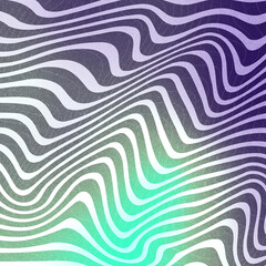 Poster - Melted Marble Line with Distorted Gradient Background, Abstract Art