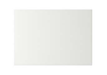 Poster - A clean white square isolated on transparent background provides a blank and minimal design element