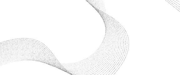 Poster - Vector flowing abstract gray linear with future technology concept