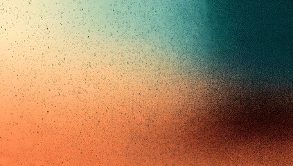 Fototapete - 
Abstract gradient background with a grainy texture, soft orange and teal colors, a grainy noise effect, a grain filter, a grain texture, a grainy gradient,